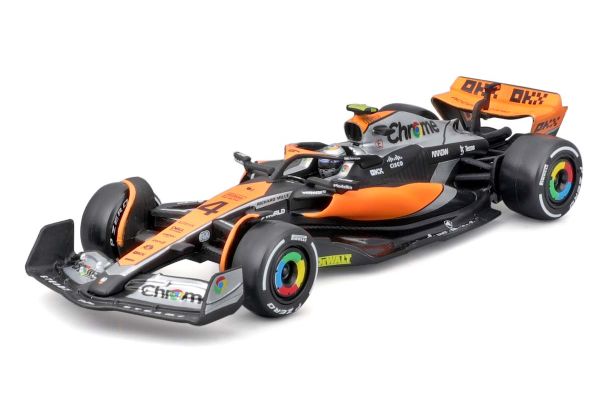 Bburago 1/43scale McLaren F1 Team MCL60 2023 No.4 L. Norris with Driver  [No.BUR38088N]