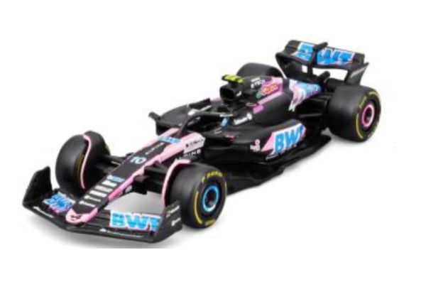 Bburago 1/43 BWT アルピーヌ F1チーム A524 (2024) No,10 P.ガスリー (ウィンドウボックス)  [No.BUR38219G]