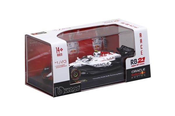Bburago 1/43 オラクル レッドブル レーシング RB21 2025 日本GP No,22 Y.角田 ドライバー付 クリアケース  [No.BUR38234JPT]
