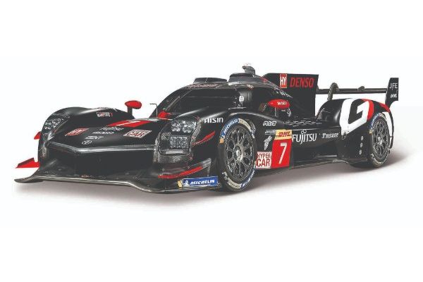 Bburago 1/43 トヨタ GR010 ハイブリッド Gazoo Racing 2024 No,7 ブラック クリアケース付  [No.BUR38322]