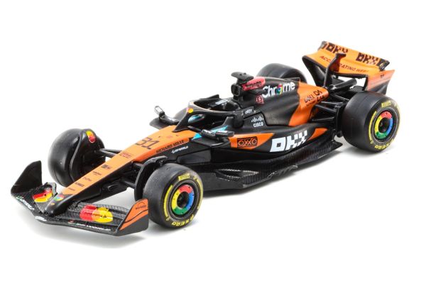 Bburago 1/64 マクラーレン F1チーム MCL39 オーストラリアGP 2025 No,81 O.ピアストリ クリアケース/ドライバー無  [No.BUR58007P]