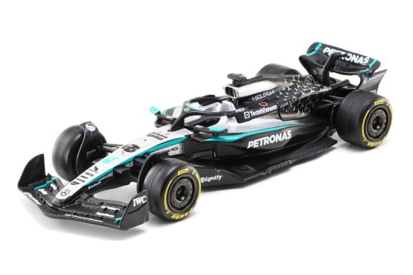 Bburago 1/64scale Mercedes-AMG Petronas F1 Team W16 2025 Australian GP No.63 G. Russell Clear Case/No Driver Figure  [No.BUR58008R]