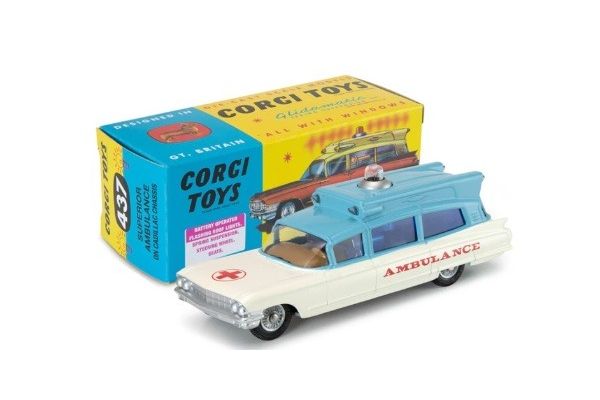 CORGI 1/54 #437 キャディラック スーペリアル 救急車（ブルー/ホワイト）  [No.CG54321016]