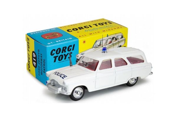 CORGI 1/48 419 - フォード ゼファー 警察高速道路パトロールカー  [No.CG54321024]