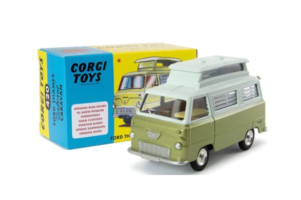 CORGI 1/43 #420 フォード テムズ エアボーン キャラバン カーキ  [No.CG54321029]
