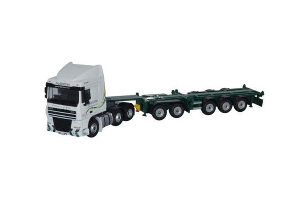 OXFORD 1/76scale DAF 105 Skeletal トレーラー Freightliner ホワイト [No.OXDAF03CT]