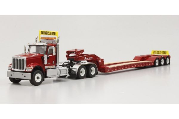 DIECAST MASTERS 1/50scale International HX520 Tandem Tractorwith XL 120 Trailer Red　（With rear booster included）  [No.DM71016]