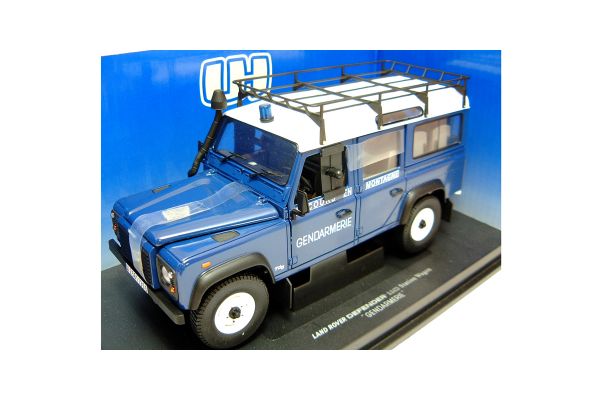 UNIVERSAL HOBBIES 1/18scale Land Rover Diffender 110 Station Wagon / Gendarmerie Blue / White [No.E3867]