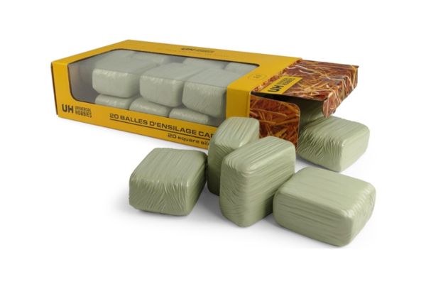 UNIVERSAL HOBBIES 1/32 スクエア サイレージ ベール グリーン 20パック入り  [No.E6881]