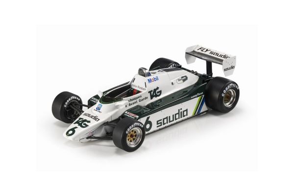 TOPMARQUES 1/18scale Williams FW08 1982 Keke Rosberg 2nd place Belgium GP No,6  [No.GRP121C]