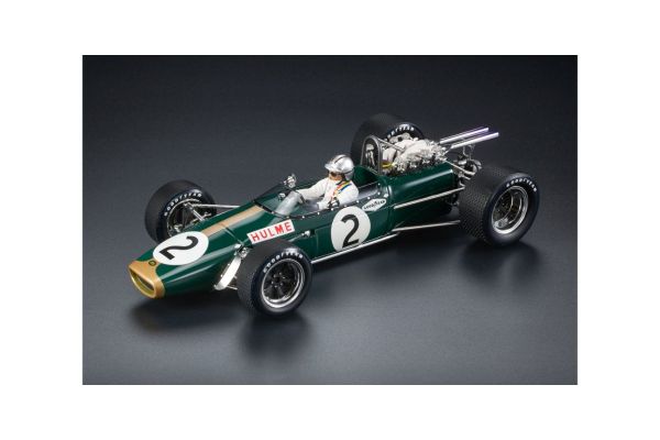 TOPMARQUES 1/18 ブラバム BT24 1967 メキシコGP 3rd No,2 D.ハルム ドライバーフィギア付  [No.GRP122BWD]