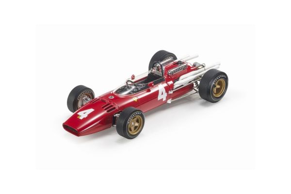 TOPMARQUES 1/18 312 イタリアGP 2位 1966 No.4 M.パークス エンジンフード脱着可能  [No.GRP153B]