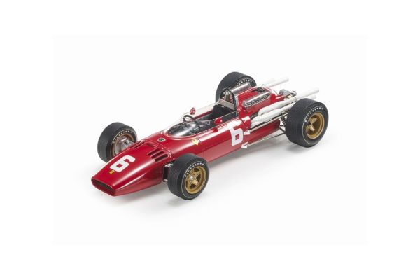 TOPMARQUES 1/18 312 イタリアGP ウィナー 1966 No.6 L.スカルフィオッティ エンジンフード脱着可能  [No.GRP153C]