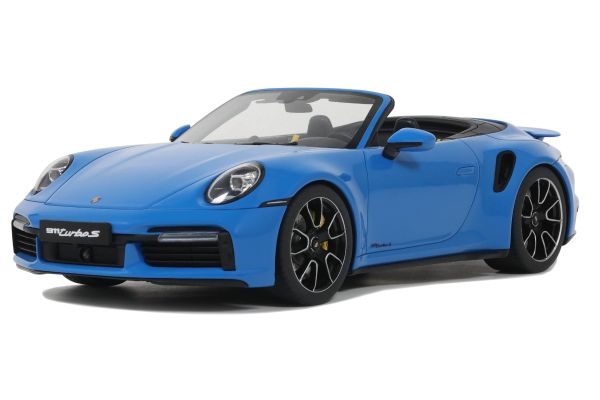 GT SPIRIT 1/18scale Porsche 911 (992) Turbo S Cabriolet (Blue)  [No.GTS441]