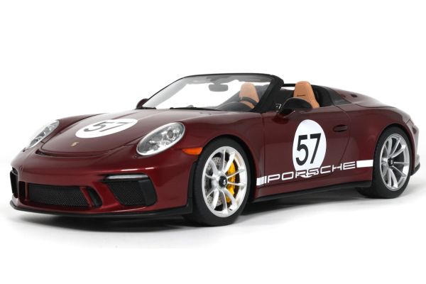 GT SPIRIT 1/18 ポルシェ 911(991.2) スピードスター ヘリテージエディション 2019 (チェリーメタリック)  [No.GTS929]