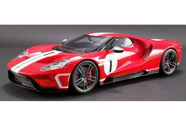 GT SPIRIT 1/18scale Ford GT Heritage Edition No.1 (Red / White Stripe) US Exclusive  [No.GTS008US-A]
