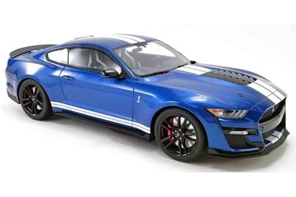 GT SPIRIT 1/12scale Ford Mustang Shelby GT500 2020 (Blue / White Stripe) US Exclusive  [No.GTS023US]