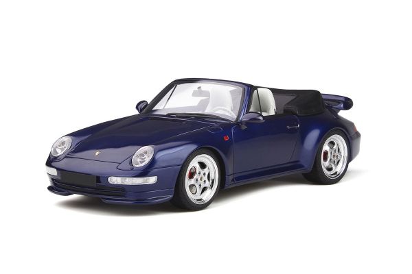 GT SPIRIT 1/18scale Porsche 911 (993) Turbo cabriolet (Blue)  [No.GTS257]