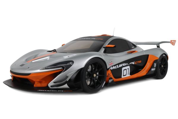 GT SPIRIT 1/8 マクラーレン P1 GTR ペブルビーチ 2014(グレー) ケース&ベース付  [No.GTS800902]