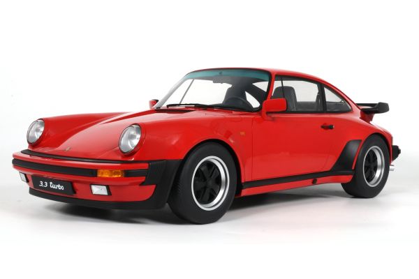 GT SPIRIT 1/8 ポルシェ 911(930) ターボ 3.3 1989 (レッド)ケース&ベース付  [No.GTS802301]