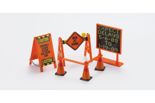 HOBBY GEAR 1/24scale Road Sign (Construction Sign + Corn)  [No.HB16058]