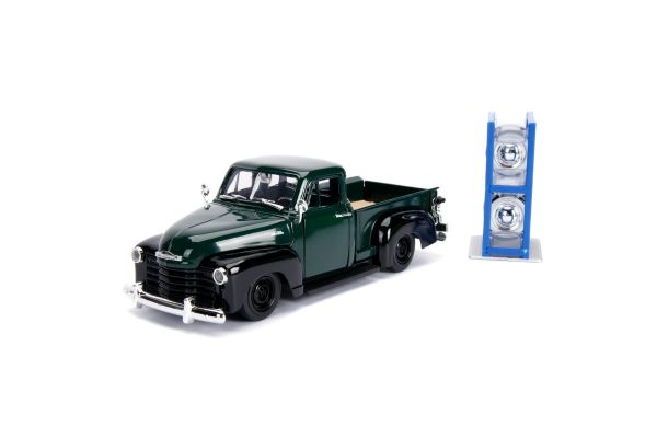 JADA TOYS 1/43scale 1953 Chevy Pickup Dark Green/Black  [No.JADA30521]