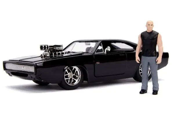 JADA TOYS 1/24scale F&F Dodge Charger Black Dominique Toretto with figure  [] - KYOSHO minicar