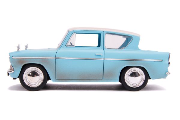 Blue ford anglia toy car Clearance