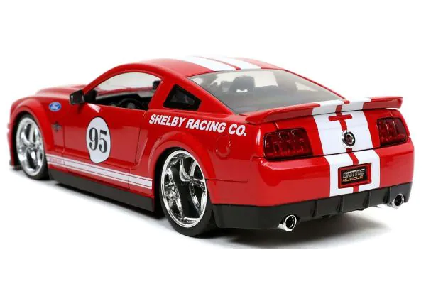 JADA TOYS 1/24scale 2008 Ford Mustang Shelby GT500KR # 95 Candy Red  [No.JADA31867] - KYOSHO minicar
