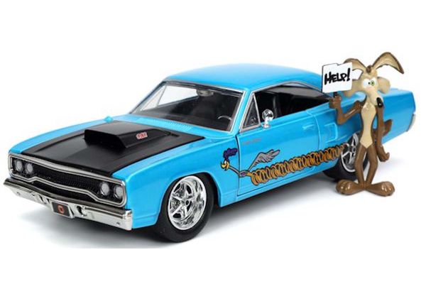 JADA TOYS 1/24scale 1970 Plymouth Road Runner Wile E. Coyote with Figure (Looney Tunes)  [No.JADA32038]