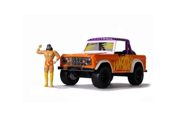 JADA TOYS 1/24scale 1973 Ford Bronco WWE Macho Man with Figure  [No.JADA32046]