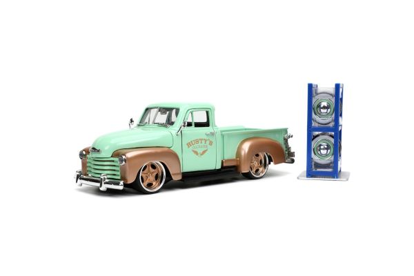 JADA TOYS 1/43scale 1953 Chevy Pickup Mint Green/Gold  [No.JADA32709]