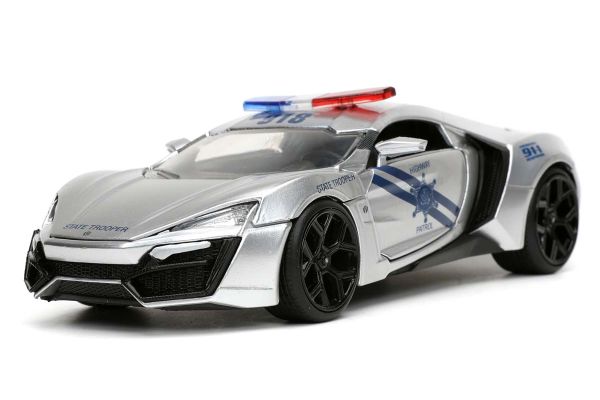 JADA TOYS 1/24 ライカン ハイパースポーツ シルバー ハイウェイ パトロール JADA32927