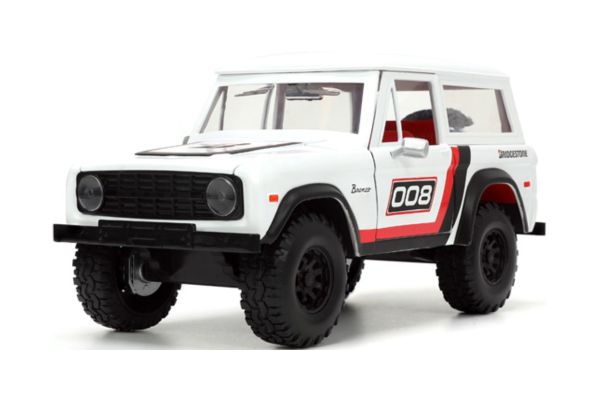 JADA TOYS 1/24scale 1973 Ford Bronco Hardtop (White/Bridgestone)  [No.JADA34181]