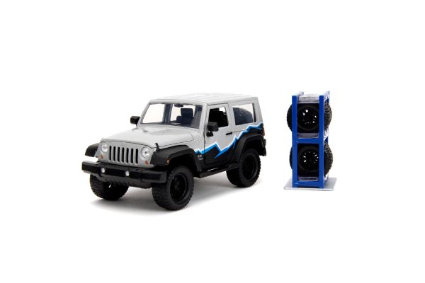 JADA TOYS 1/43scale 2007 Jeep Wrangler Gray/Black  [No.JADA34194]