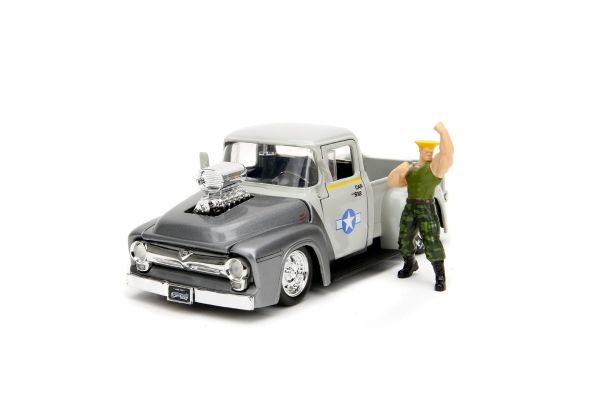 JADA TOYS 1/24scale 1956 FORD F-100 w/GUILE STREET FIGHTER  [No.JADA34373]