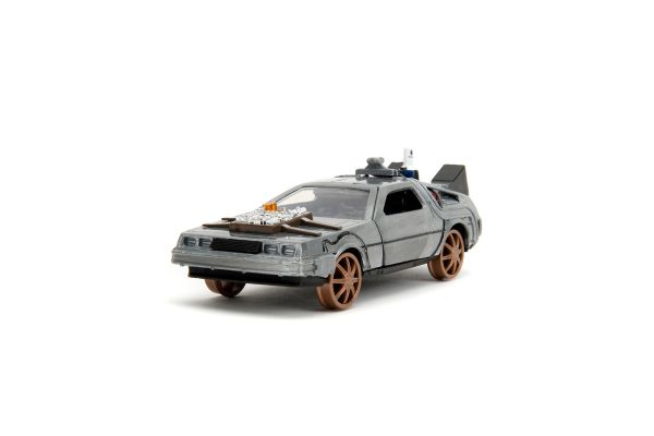 JADA TOYS 1/43 BTTF III タイムマシーン デロリアン トレインホイール  [No.JADA34786]