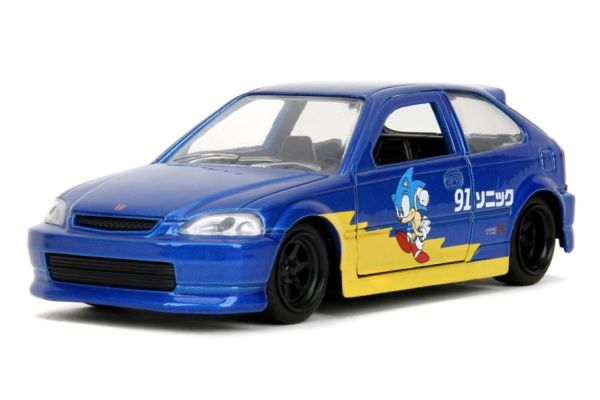 JADA TOYS 1/32 1997 ホンダ シビック タイプ R ブルー (ソニック)   [No.JADA35482]