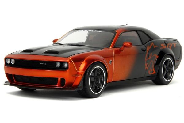 JADA TOYS 1/18scale 2015 Dodge Challenger SRT Hellcat Orange Metallic/Black  [No.JADA35722]