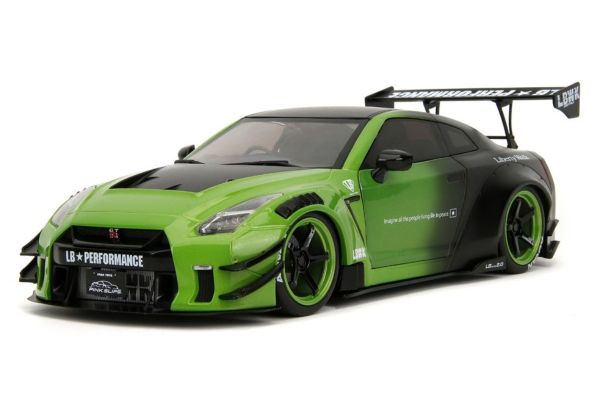 JADA TOYS 1/18scale Nissan GT-R (R35) Liberty Walk Green/Black  [No.JADA35724]