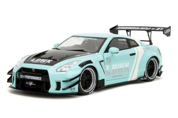 JADA TOYS 1/18 ニッサン GT-R (R35) Liberty Walk 2020 タイプ 2.0 ミントグリーン　  [No.JADA36382]