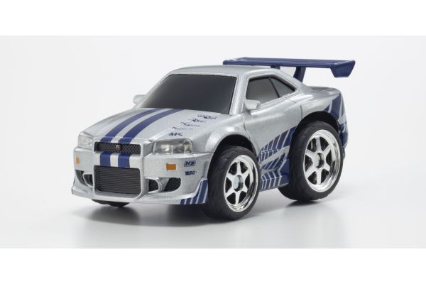 JADA TOYS 1/43 SMALL BLOCKS F&F 1999 ニッサン スカイライン GT-R (R34) (ブライアン)  [No.JADA36829]
