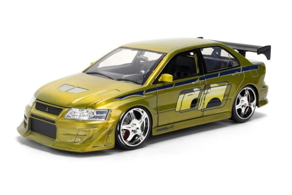 JADA TOYS 1/24 F&F ミツビシ ランサー EVO7 グリーン ブラッシュ仕上げ (ブライアン)  [No.JADA37874]