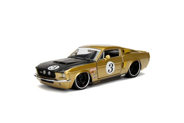 JADA TOYS 1/24 1967 シェルビー GT500 #3 ゴールド/ブラック  [No.JADA99084]