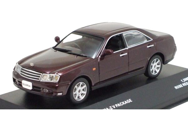J-COLLECTION 1/43scale Nissan Gloria 300 Ultima-Z V Package 2001 Rose Red Pearl [No.JC02005RD]