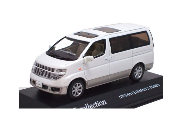 J-COLLECTION 1/43scale Nissan Elgrand 2-TONES White / Silver [No.JC16050WS]