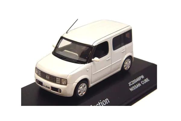 京商 ミニカー | J-COLLECTION 1/43scale Nissan Cube Pearl White [No