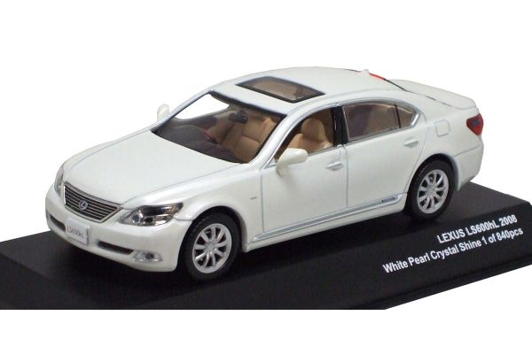 J-COLLECTION 1/43scale Lexus LS600hL White Pearl Crystal Shine/Interior:Beige [No.JC52001WP]