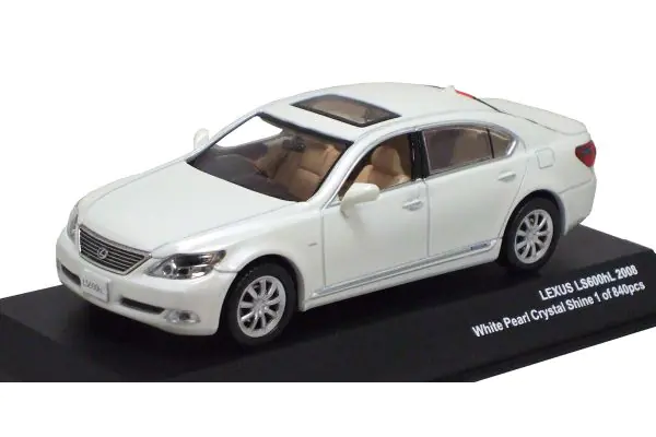 1/43 京商 レクサス LEXUS LS600hl 後期型 ミニカー ホワイトパール 