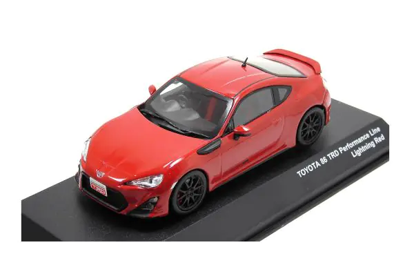 J-COLLECTION 1/43scale TOYOTA 86 TRD Performance Line Lightnig Red  [No.JCP73015RD] - KYOSHO minicar